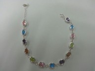 Pulsera con zircón de colores